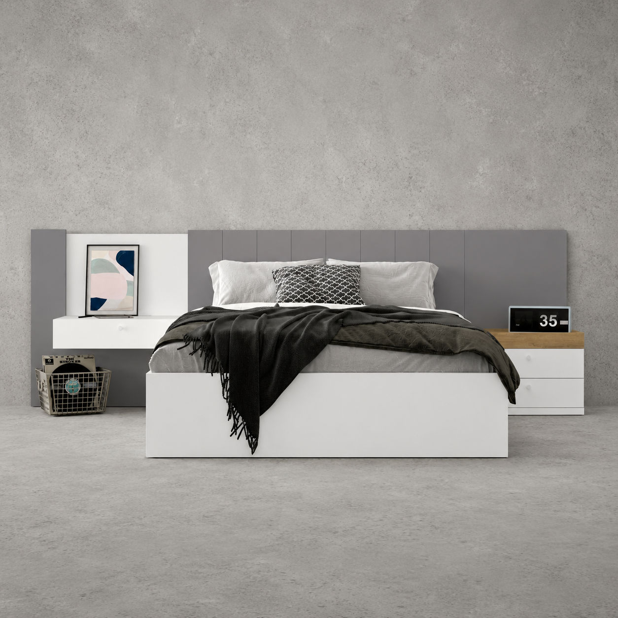 Queen Storage Bed Set M080