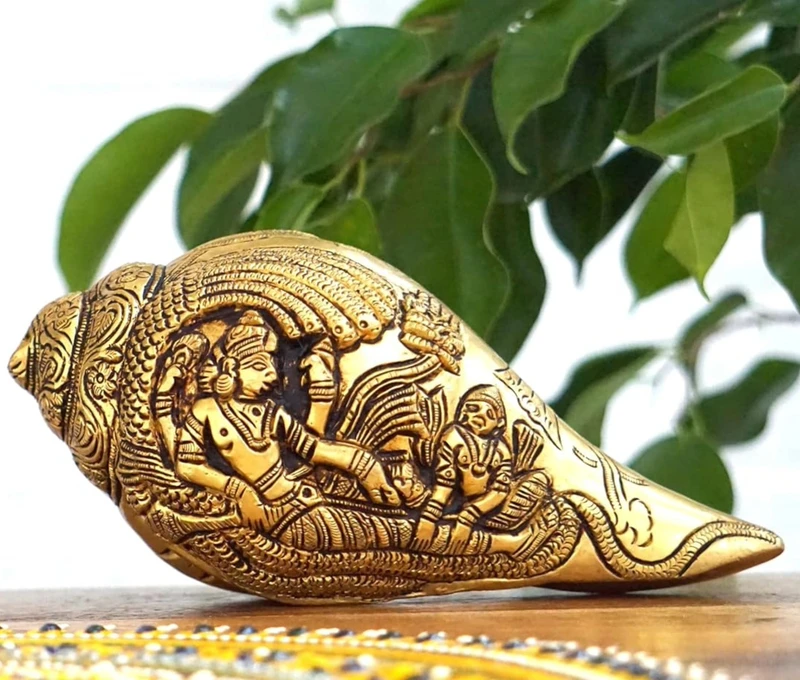 Brass Vishnu Laxmi Shankh