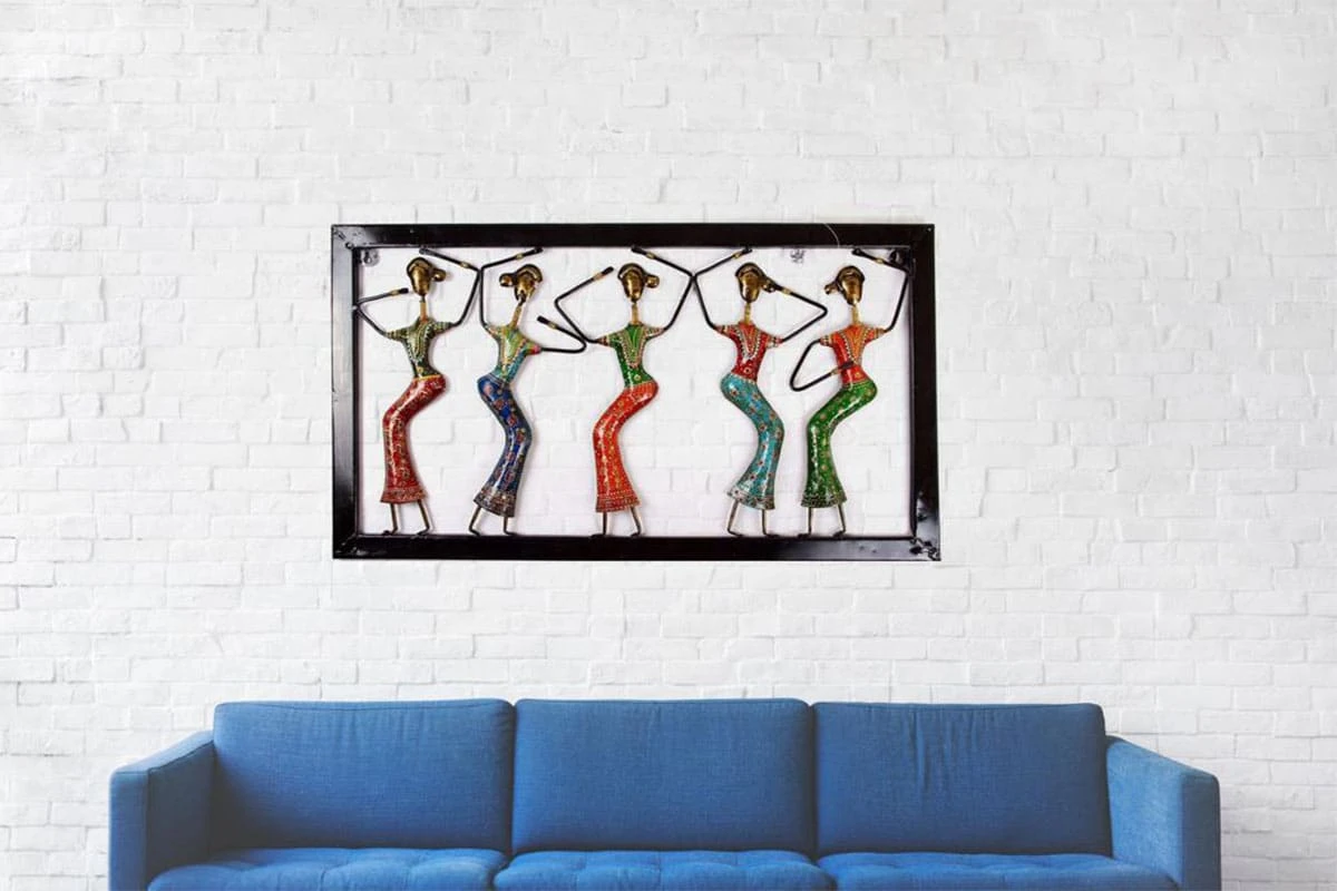 Five dancers in a frame
