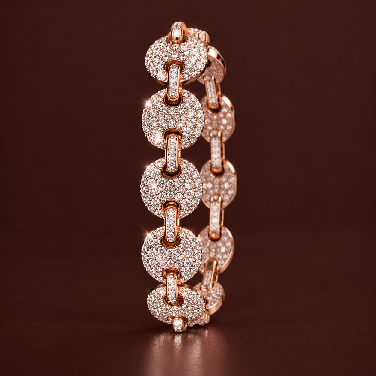 Orbit moissanite bracelet