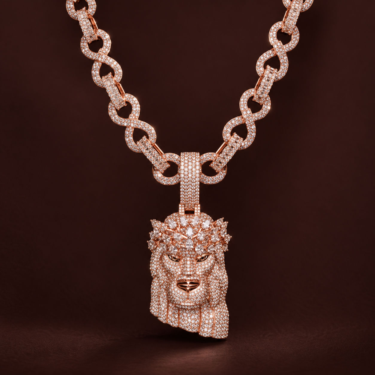 Celestial Link moissanite necklace