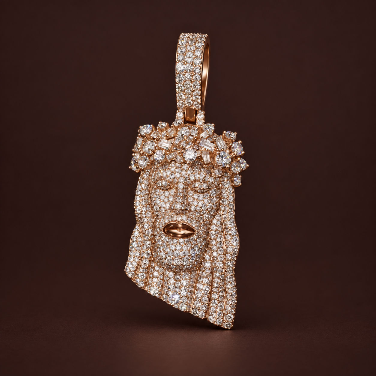 The Reedemer moissanite pendant