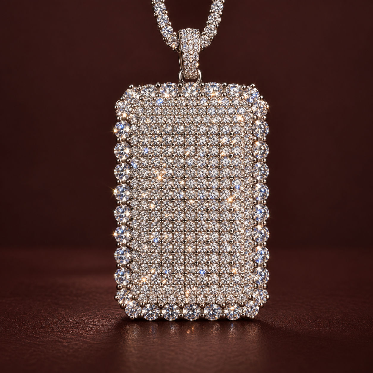 Divine Edge moissanite pendant