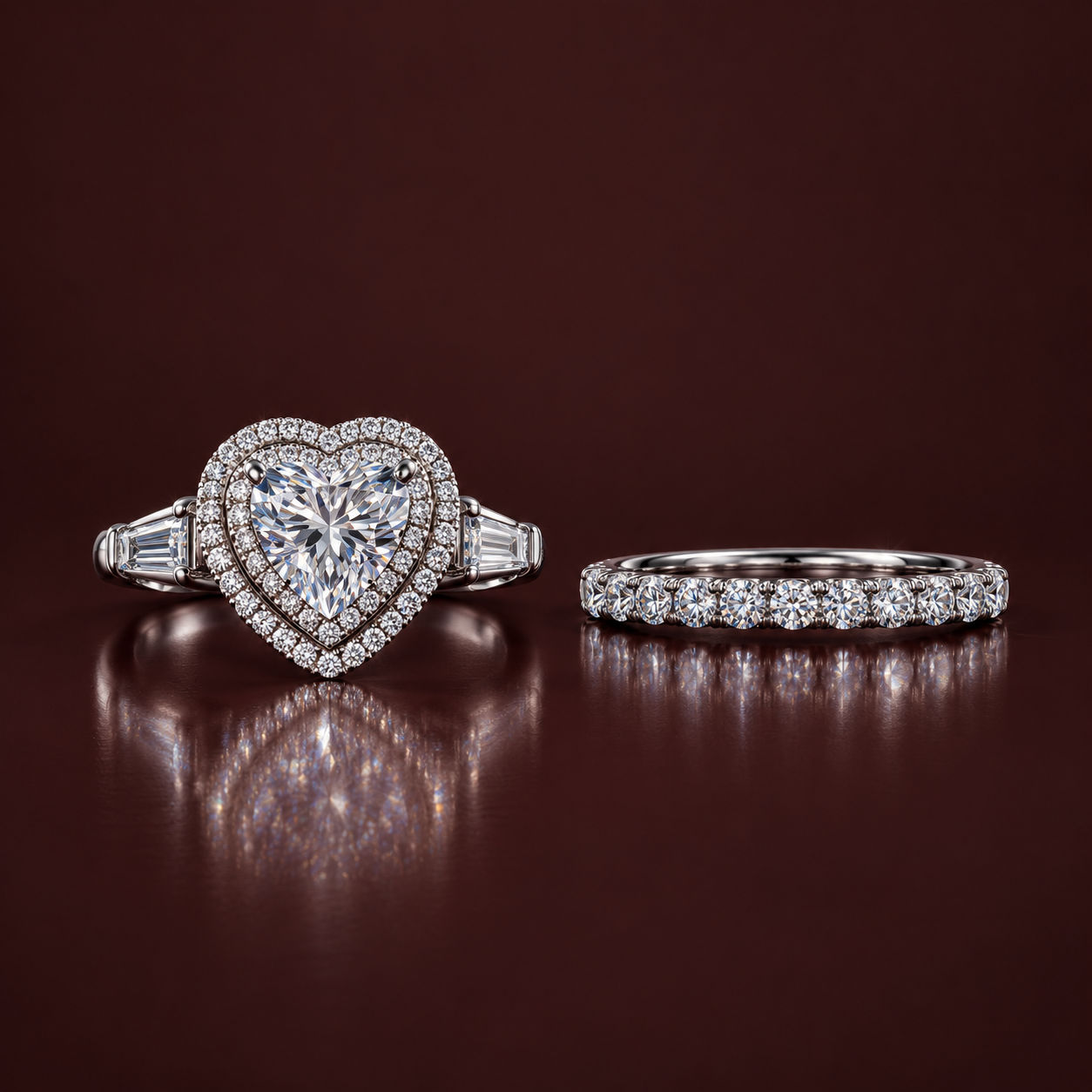 Celestial Dynasty moissanite engagement ring