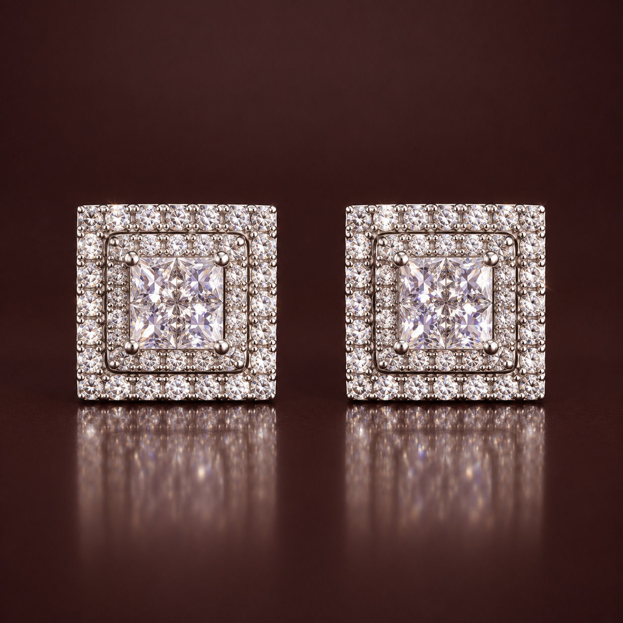 Eclat moissanite earrings