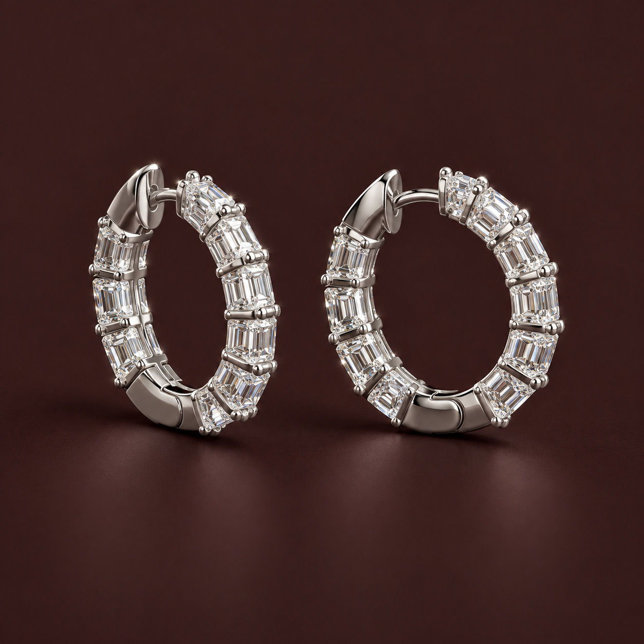 Hooper moissanite earrings