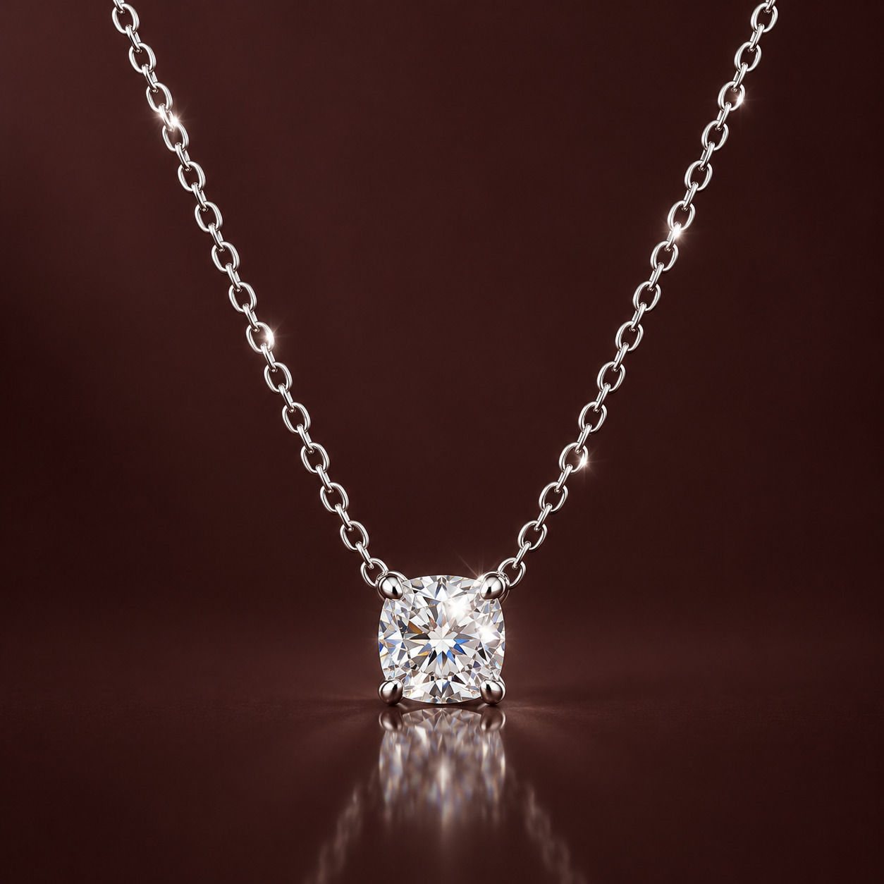 Duchess moissanite necklace