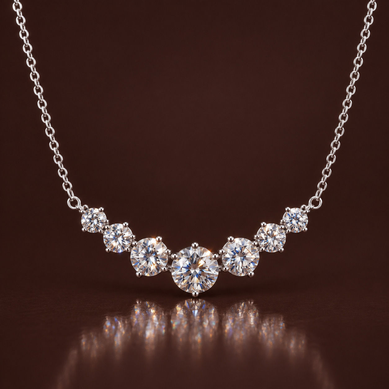 Adeline moissanite necklace