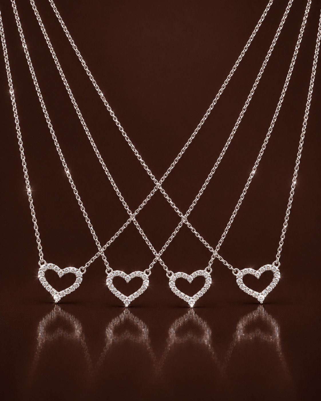 Lover moissanite necklace