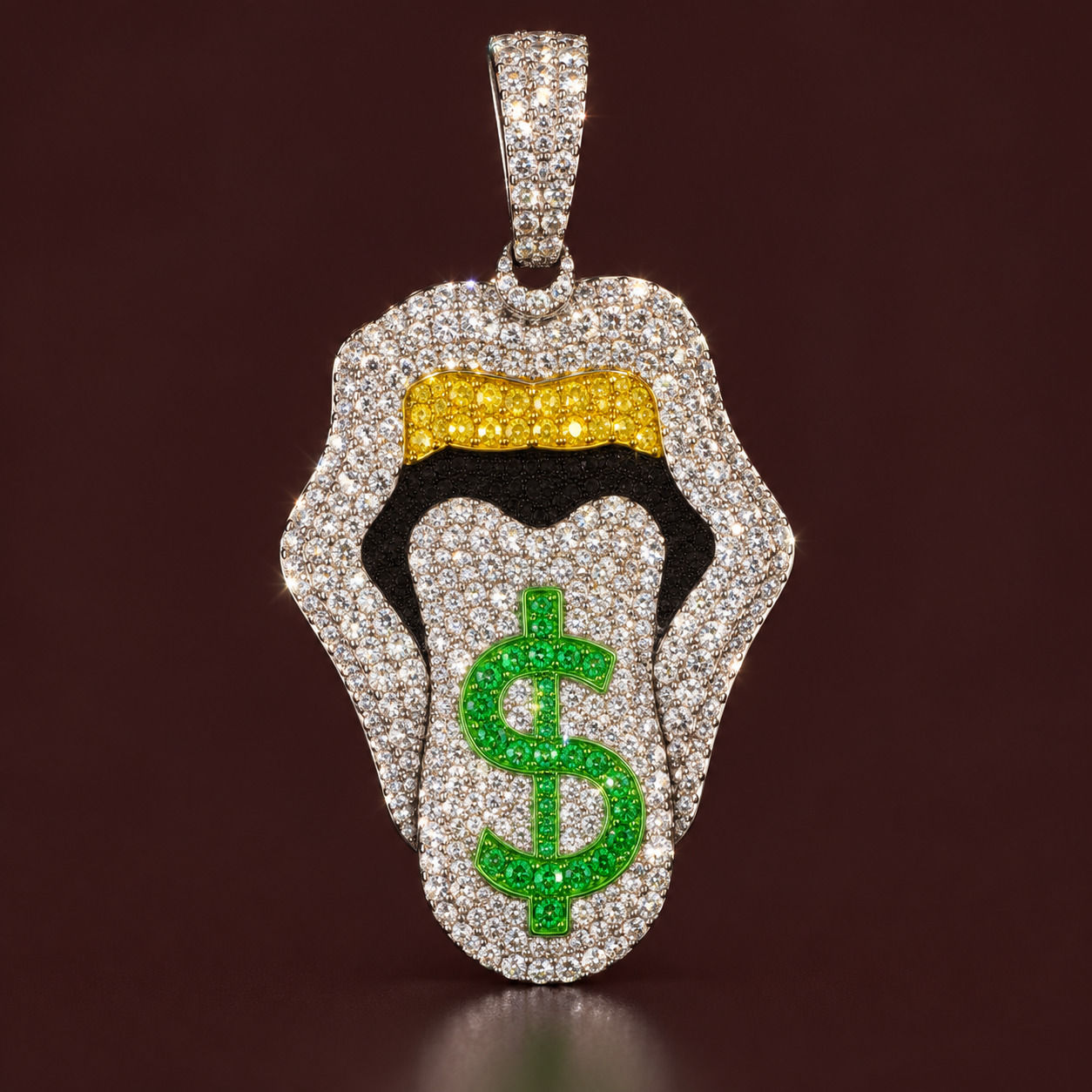 Cosmic Fortune moissanite pendant