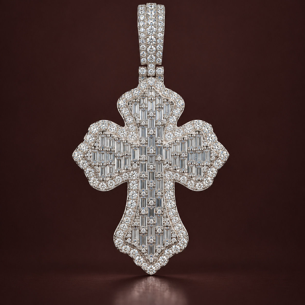 Celestial Fleur moissanite pendant