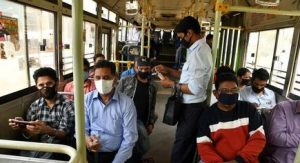 People wearing masks to visit labs that provide antigen test kits and STI profile test kits.