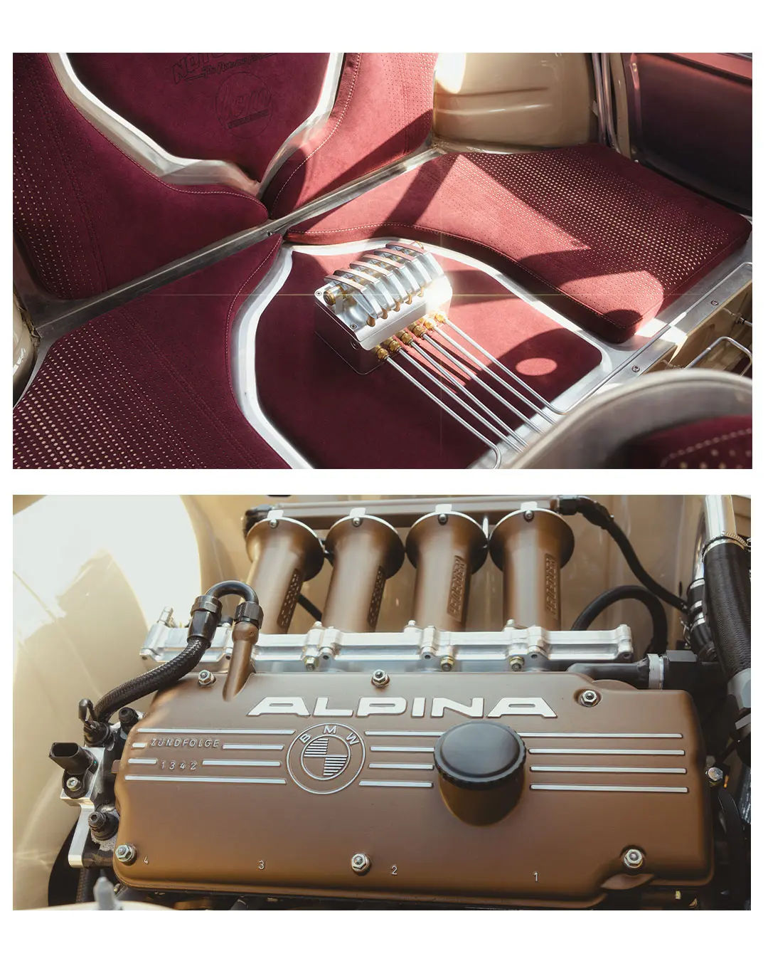 Interior shot of an Alpina BMW at Allklusiv 2K25 – Momentum.raw photography