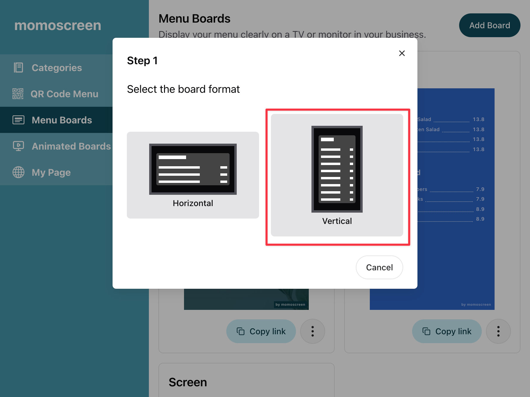Choose a Board Format