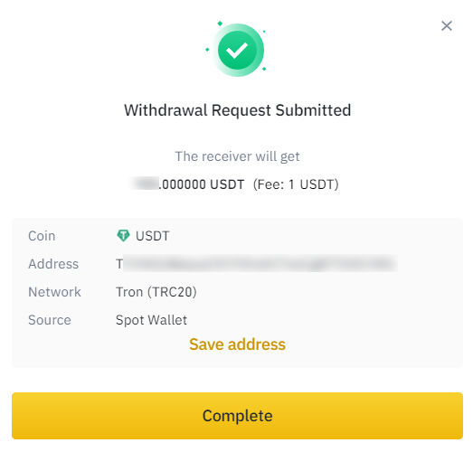 How to Send USDT from Binance to another wallet