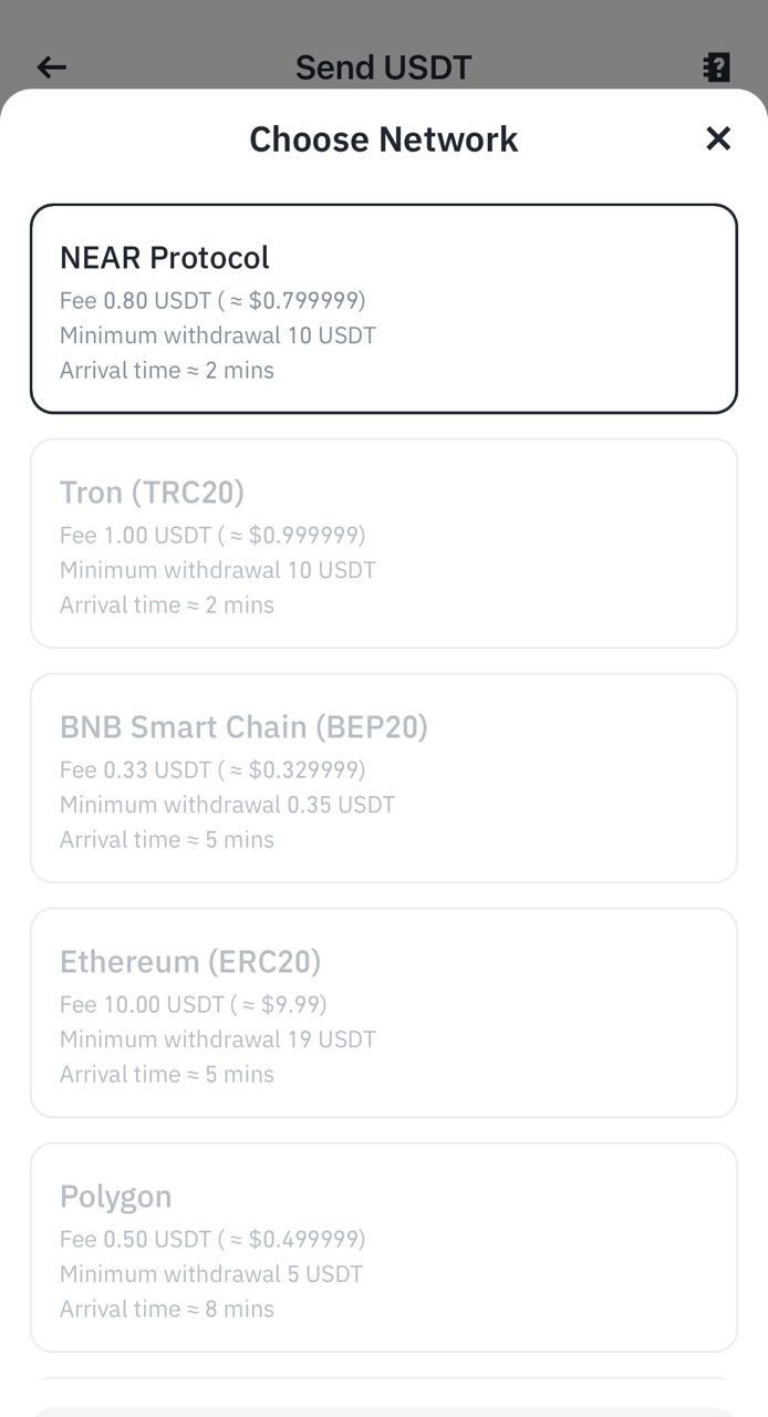 How to Send USDT from Binance to another wallet