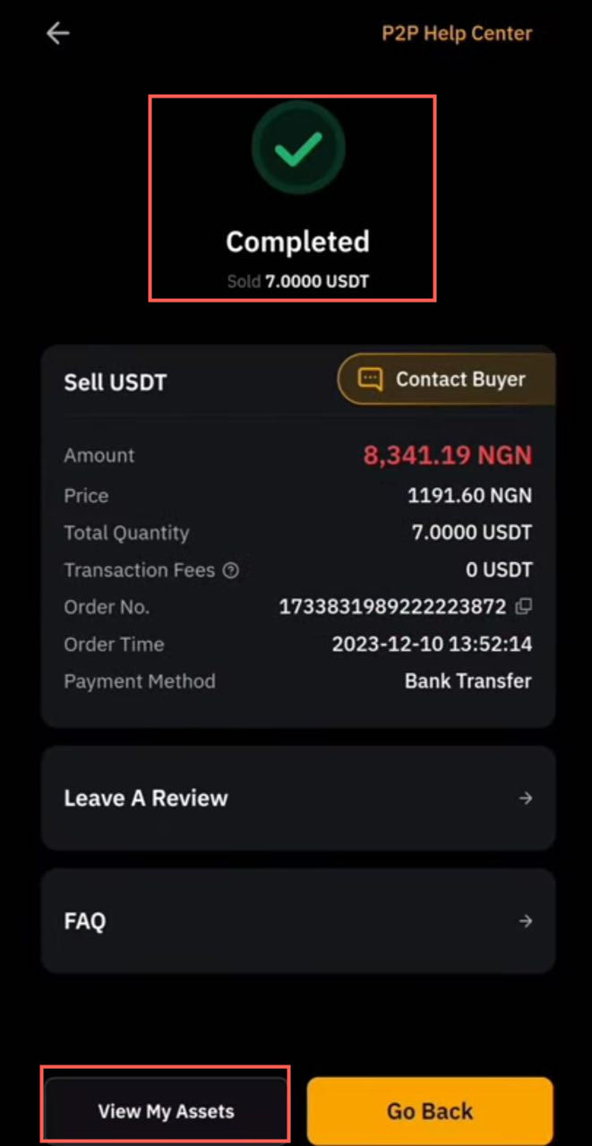 Sell USDT on Bybit Android