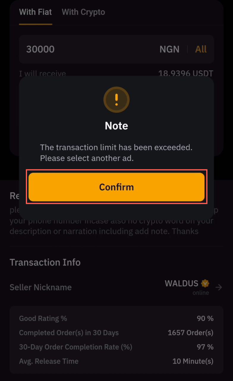 Bybit Android App - Steps to Buy USDT in Nigeria