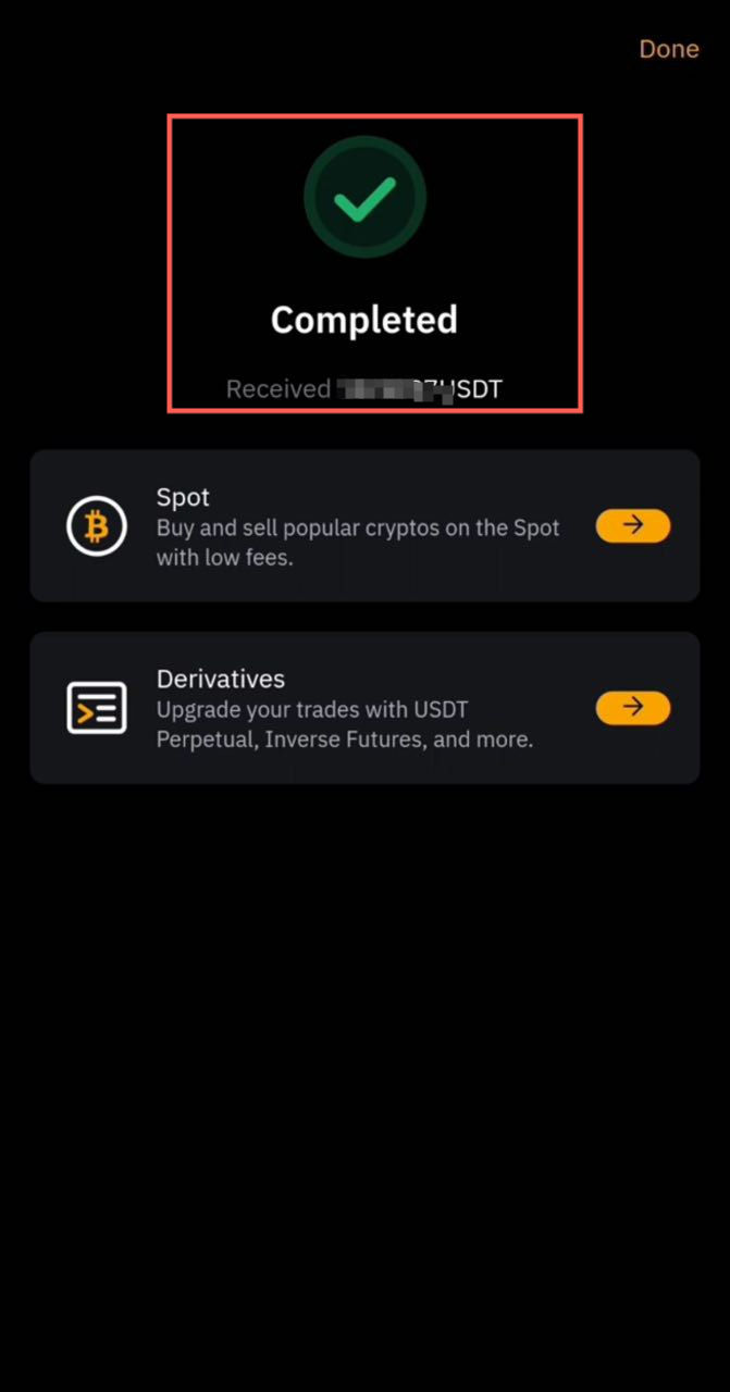 Buy USDT on Bybit iPhone