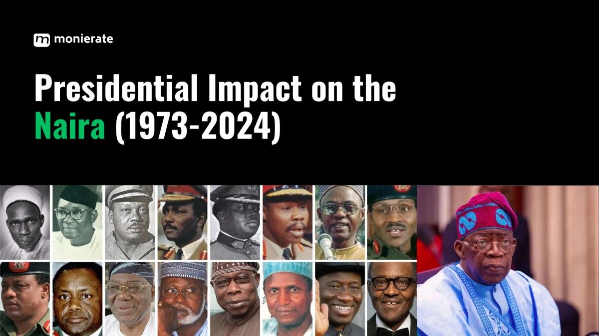 Nigerian Presidents and Value of Naira to $1