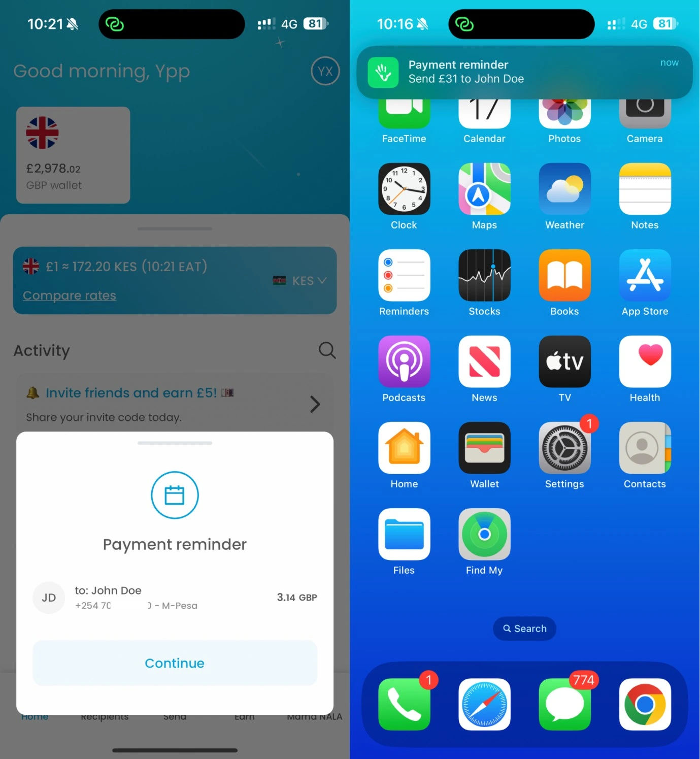 Nala Payment Reminder