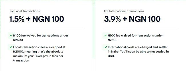 Paystack Review - Local and International Fees