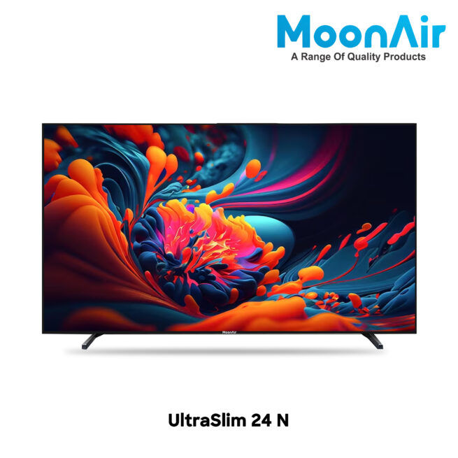 MoonAir 60 cm (24 inches) Full HD LED TV, Ultra Slim, A+ Grade Panel, ULTRASLIM 24N (Black) (2023 Model)