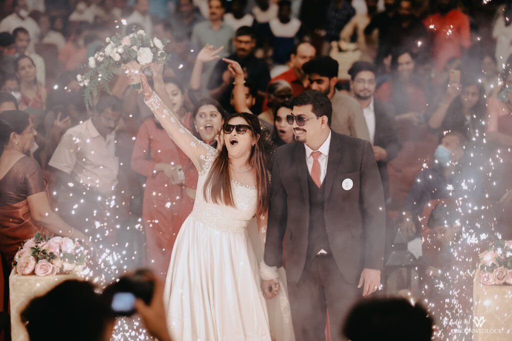 Chelsia & Sison Best Indian Christian Wedding Photography by Moonwedlock at Calicut