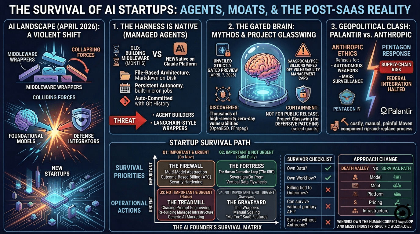 The Survival of AI Startups: Agents, Moats, and the Post-SaaS Reality