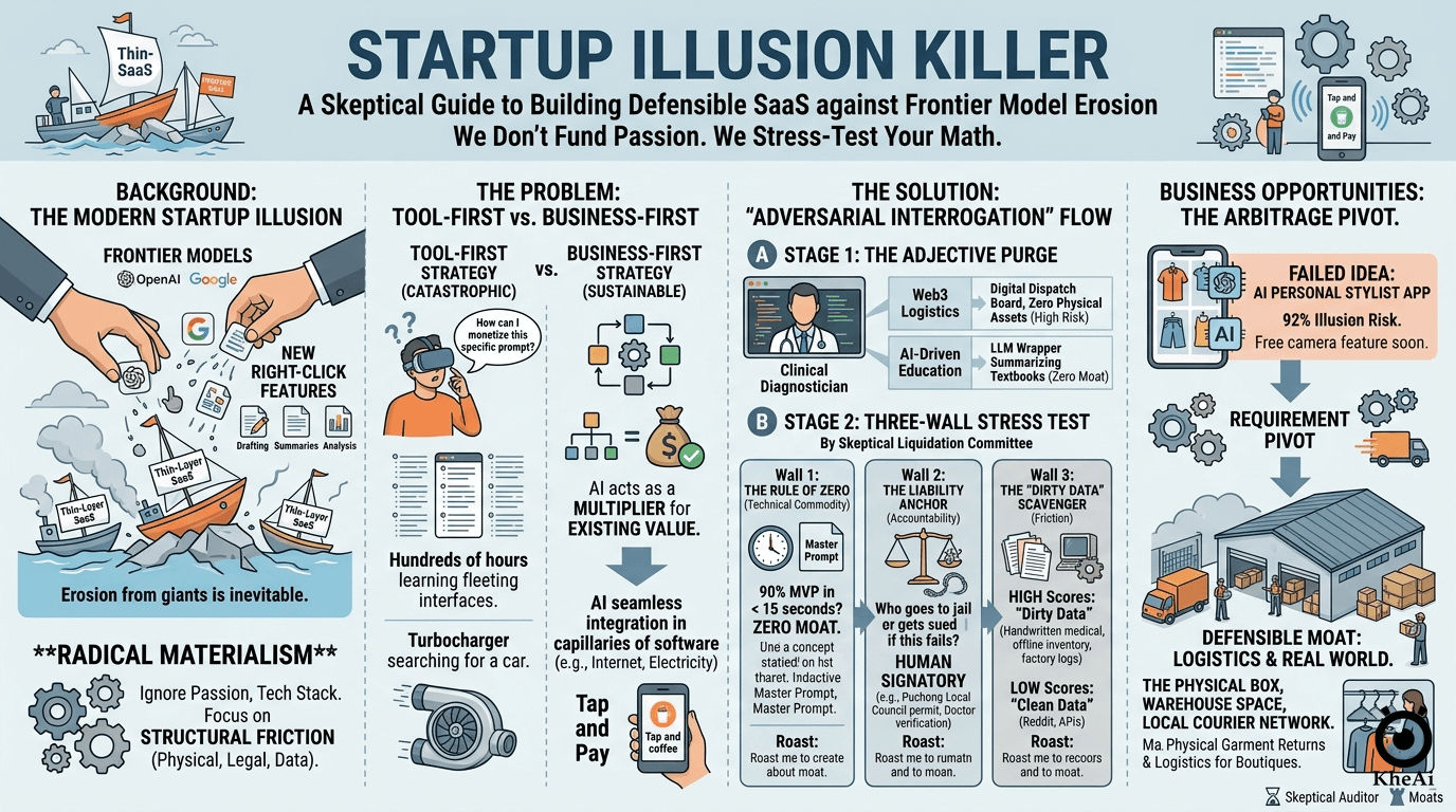 The Startup Illusion Killer: How to Build Defensible SaaS in the Age of Frontier Models