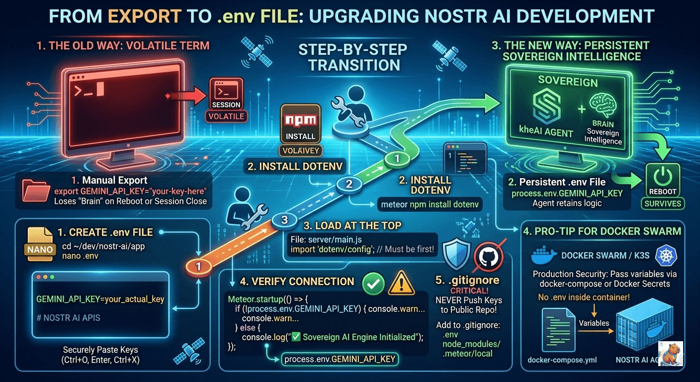Moving from manual exports to a .env file