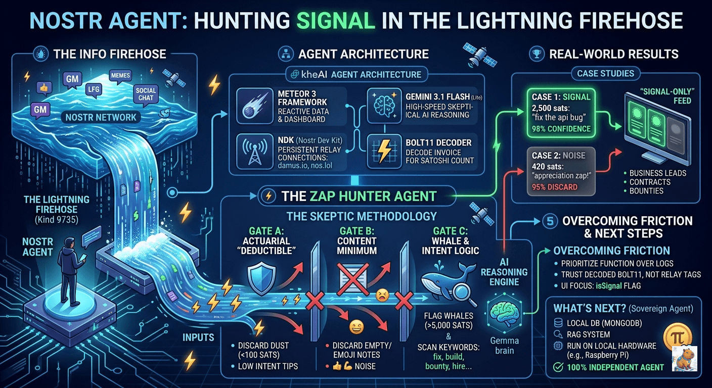Nostr Agent: Hunting Signal in the Lightning Firehose