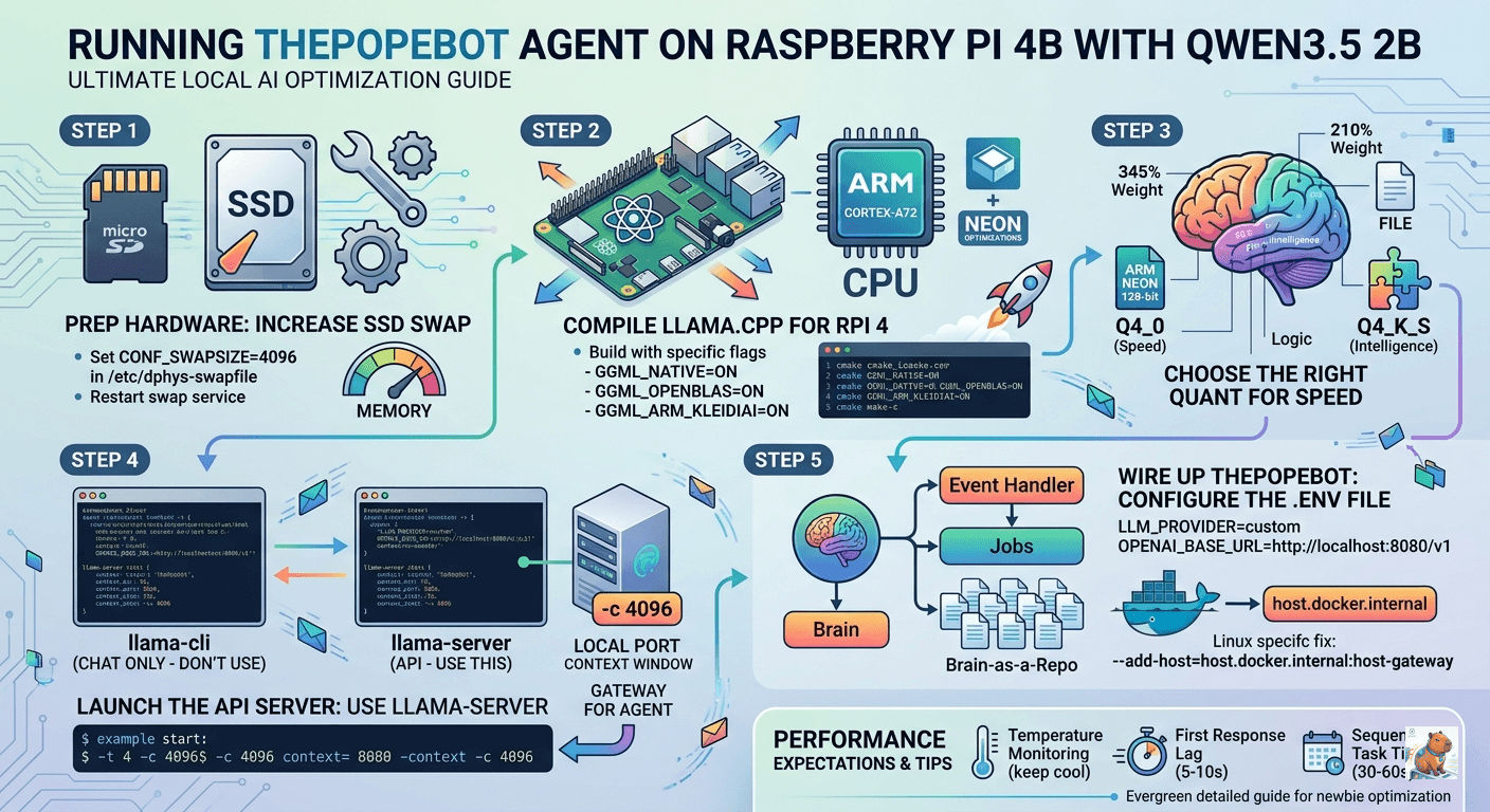 Running thePopeBot with Qwen 2B in RPi