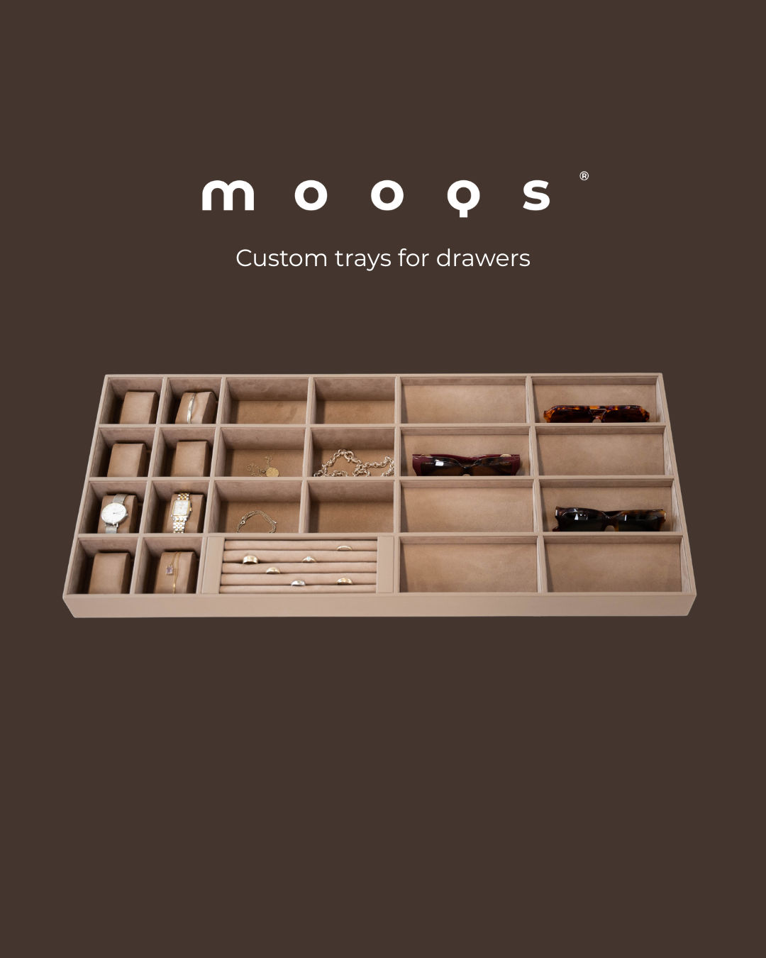 Trays, maatwerk leder