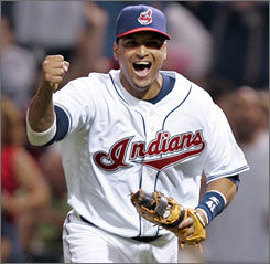 Victor Martinez hitting an even .400