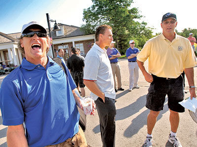 Kelly Gruber with Todd Stottlemyre & Tom Henke