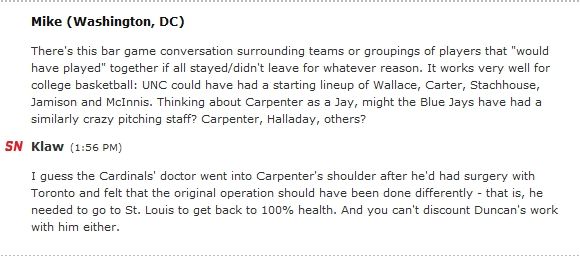 Keith Law Chris Carpenter