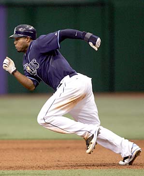 Carl Crawford Improving Base-Stealing Approach