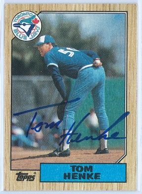 tom henke autograph