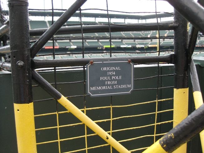 Memorial Stadium Foul Pole