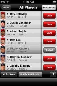 App Review: Bloomberg Sports Draft Kit 2012