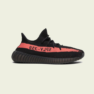 adidas Yeezy Boost 350 V2 'Core Black Red Stripe' 2023 BY9612 adidas Yeezy Boost 350 V2 'Core Black Red Stripe' 2023 BY9612