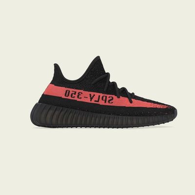 adidas Yeezy Boost 350 V2 'Core Black Red Stripe' 2024 BY9612 adidas Yeezy Boost 350 V2 'Core Black Red Stripe' 2024 BY9612