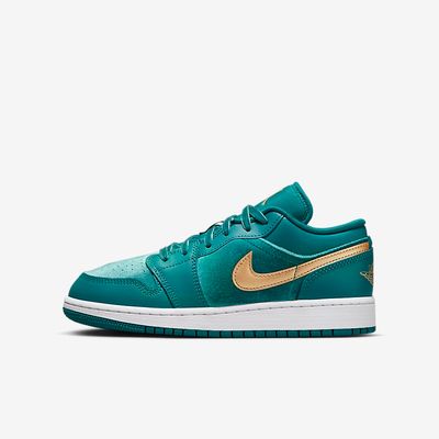 Air Jordan 1 Low GS 'Geode Teal Metallic Gold' FB9896-300 Air Jordan 1 Low GS 'Geode Teal Metallic Gold' FB9896-300