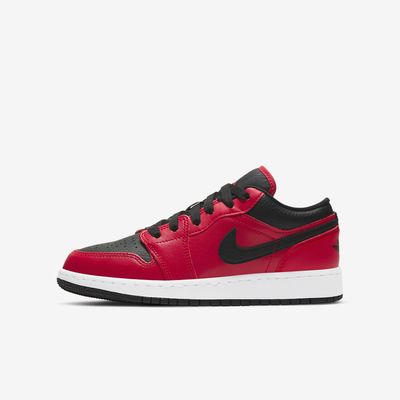 Air Jordan 1 Low GS 'Gym Red/Black' 553560-605 Air Jordan 1 Low GS 'Gym Red/Black' 553560-605