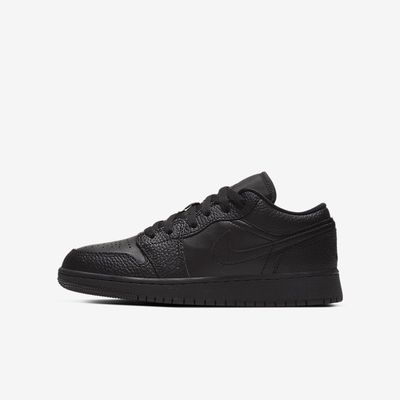 Air Jordan 1 Low GS 'Triple Black' 553560-091 Air Jordan 1 Low GS 'Triple Black' 553560-091