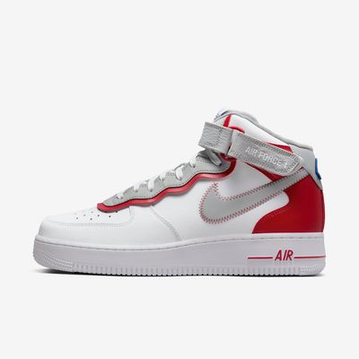 Nike Air Force 1 Mid '07 LV8 Athletic Club 'White/Gym Red/Light Smoke Grey' DH7451-100 Nike Air Force 1 Mid '07 LV8 Athletic Club 'White/Gym Red/Light Smoke Grey' DH7451-100