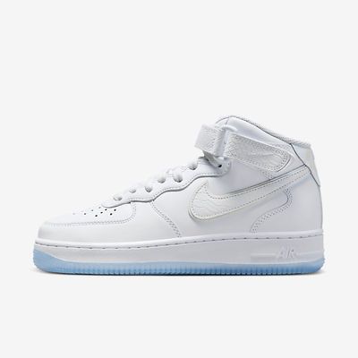 Women's Nike Air Force 1 Mid Croc 'White Ice' FN4274-100 Women's Nike Air Force 1 Mid Croc 'White Ice' FN4274-100