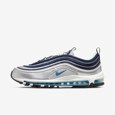 Nike Air Max 97 'Metallic Silver Chlorine Blue' DM0028-001 Nike Air Max 97 'Metallic Silver Chlorine Blue' DM0028-001