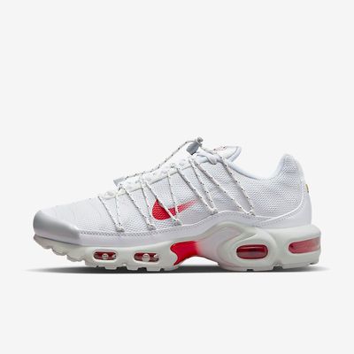 Women's Nike Air Max Plus Utility 'White University Red' FN3488-100 Women's Nike Air Max Plus Utility 'White University Red' FN3488-100